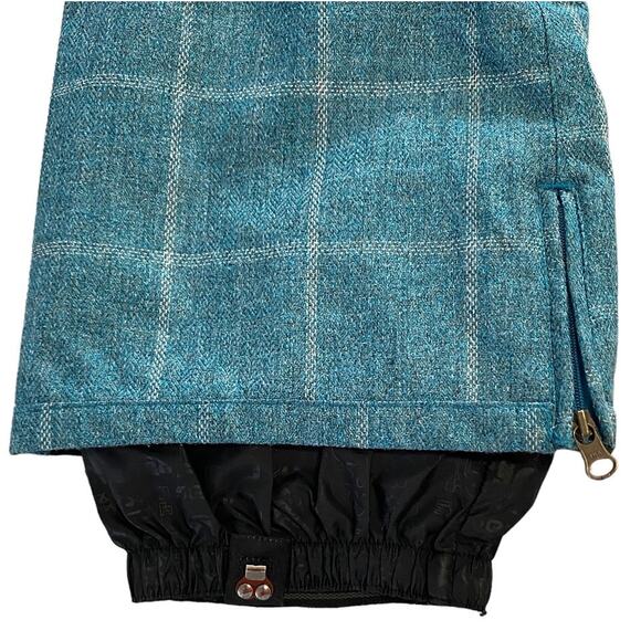 SESSIONS Switch Window Ridge Series Blue Plaid Waterproof Pants ~ Women's SMALL - Picture 4 of 16